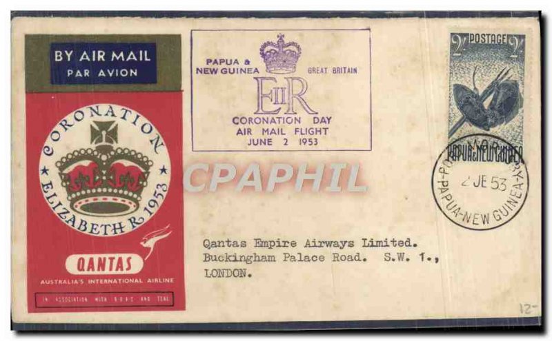 Letter Qantas Papua & New Guinea June 2, 1953