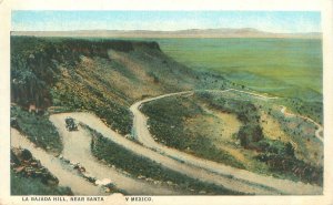 Santa Fe New Mexico NM La Bajada Hill, Old Car, White Border Postcard Unused