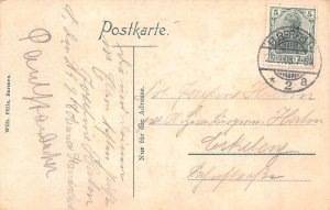 A129 Germany 1908 Schwebebahn Elberfeld Barmen Wuppertal Train postcard