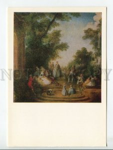 456267 USSR 1985 year Dresden Gallery Nicola Lancre dancing in the palace park