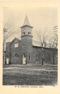 J6/ Dresden Ohio Postcard c1910 M.E. Church Building  149