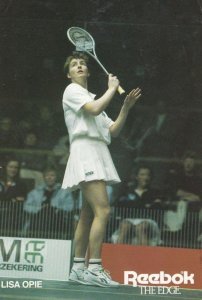 Lisa Opie British UK Squash Tennis Champion Rare Photo Plain Back Postcard