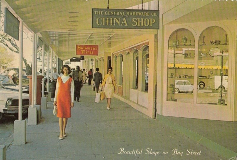 NASSAU, Bahamas, 1966; Bay Street