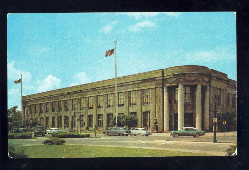 Rochester, New York/NY Postcard, United States Post Office, 1950's Cars