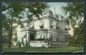 Governor's Mansion Montgomery Alabama old postcard