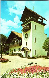 Frankenmuth Bavarian Inn Michigan Glockenspiel Vintage Standard View Postcard 
