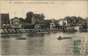 CPA ARCACHON-Les Villas au bord de la Plage (27878)