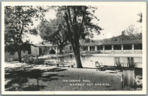 WARNER HOT SPRINGS CA SWIMMING POOL VINTAGE REAL PHOTO POSTCARD RPPC