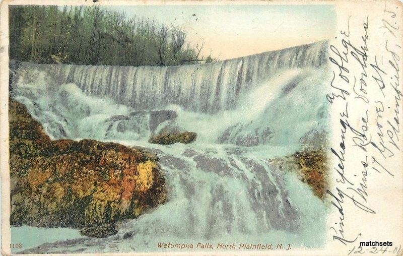 1906 Wetumpka Falls North Plainfield New Jersey undivided postcard 12597