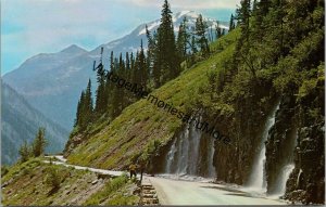 Weeping Wall Glacier National Park MT Postcard PC357
