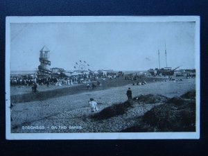 Lincolnshire SKEGNESS Funfair on the Sands showing THE WHALE SHIP c1910 Postcard