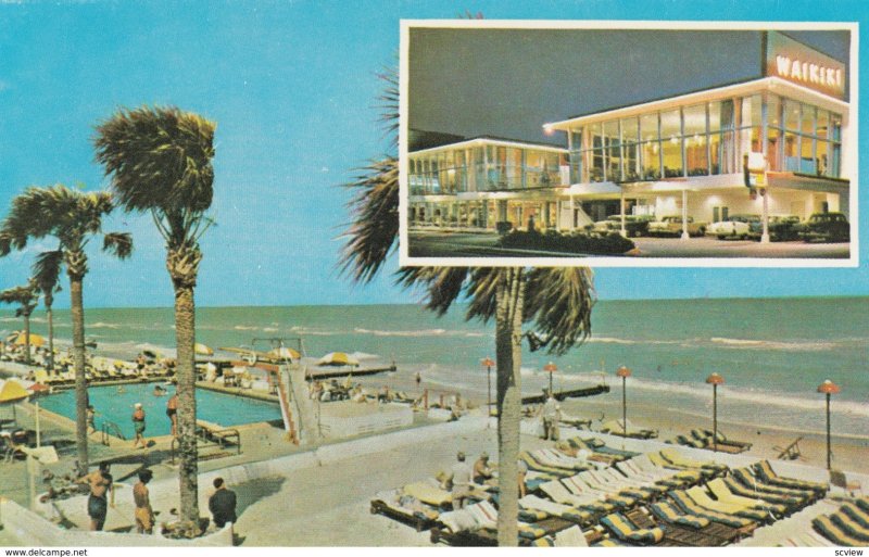 MIAMI BEACH , Florida , 1950-60s ; New WAIKIKI Hotel & Swimming Pool # 2