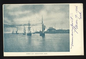 Newburyport, Massachusetts/MA/Mass Postcard, Harbor View, 1906!