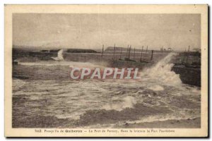 Old Postcard Presqu'ile de Quiberon 39ile The Port of Pontivy in Fort Penthievre