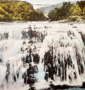 Middle Falls Letchworth State Park #2 Postcard Waterfalls New York c1930s DWS5D