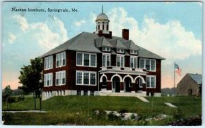 SPRINGVALE, Maine  ME    NASSON INSTITUTE   York County  1916  Postcard