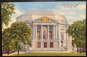Vintage Postcard 1942 Severance Hall, Cleveland, Ohio (OH)