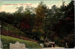 View of Washington Spring, Valley Forge PA c1915 Vintage Postcard P37