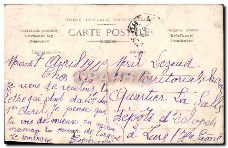 Postcard Old Amities Regards Blois Jet Aviation