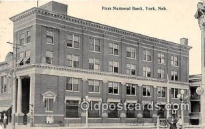 First National Bank York, Nebraska, USA 1915 