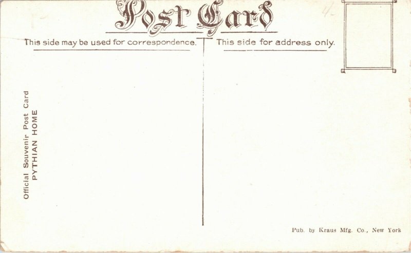 Postcard NY Ogdensburg Easterly View Pythian Home Fraternity C.1910 M26