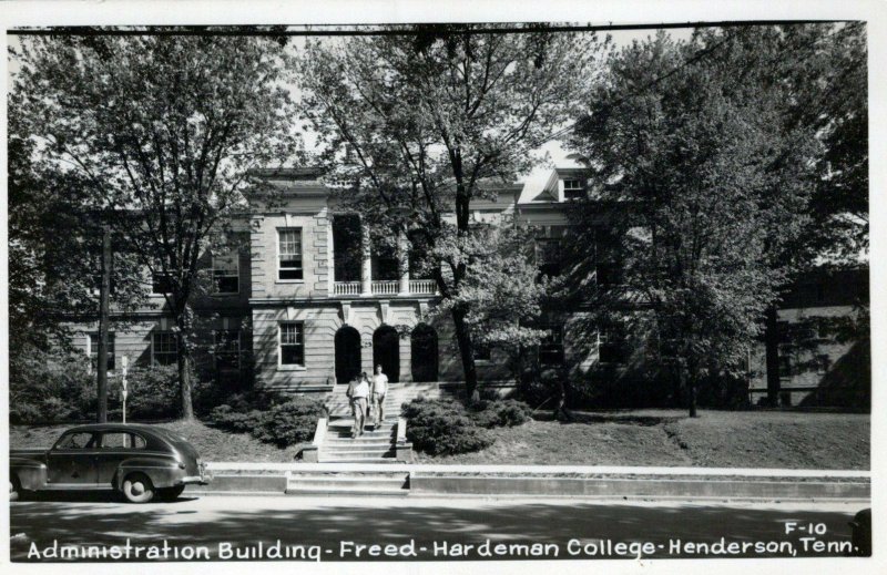 TN, Admin. Bldg., Freed-Hardeman College, Henderson, Tennessee RPPC Postcard