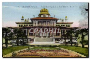 Old Postcard Arcachon (Gironde) Mouresque Casino City Winter