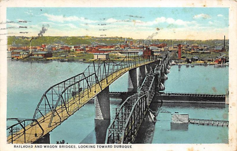 Railroad and Wagon Bridges Dubuque, Iowa