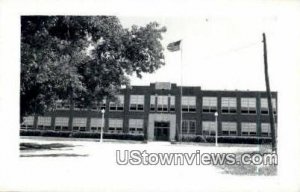 Real Photo Burwell Public School in Burwell, Nebraska