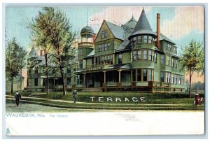 1911 The Terrace Exterior Building Waukesha Wisconsin Raphael Tuck Sons Postcard