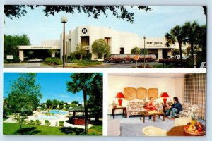 Kissimmee Florida Postcard Hyatt Orlando Exterior Building c1960 Vintage Antique