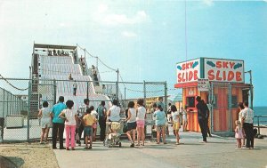 Postcard Virginia Norfolk 1960s Amusement Sky slide Rowe Distributing 23-12871