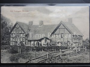 Staffordshire WESTON ON TRENT Old Cottages c1905