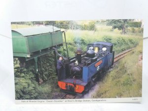 Vale of Rheidol Steam Locomotive Owain Glyndwr Devils Bridge Station Postcard