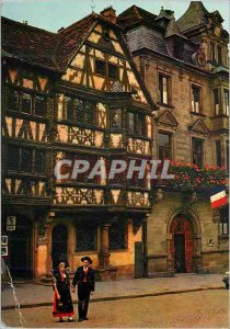 Modern Postcard Alsatian House of 1605 Saverne Alsace Picturesque