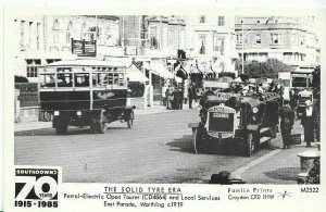 Sussex Postcard - Petrol-Electric Open Tourer & Local Services, Worthing U700