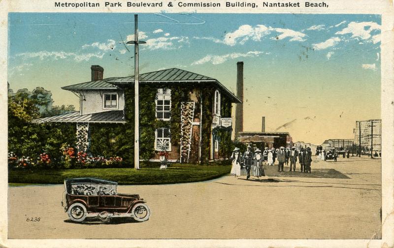 MA - Nantasket Beach. Metropolitan Park Boulevard & Commission Building