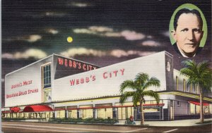 Webb's City St. Petersburg FL Florida Drug Store Advert Vintage Postcard H19
