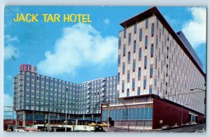 San Francisco California CA Postcard Jack Tar Hotel Geary Van Ness Exterior 1965