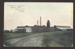 ALTUS OKLAHOMA COTTON OIL MILL EC KROPP NO. 5920 1914 VINTAGE POSTCARD