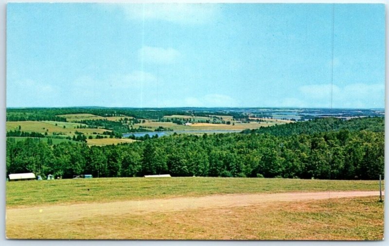 Postcard - Country View from Strathgartney Homestead Gift Shop - Canada