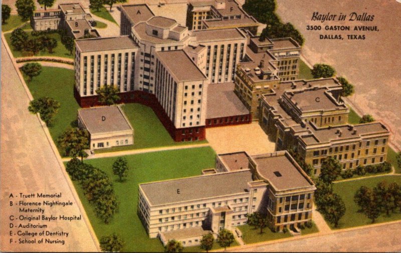 Texas Dallas Aerial VIew Baylor Hospital