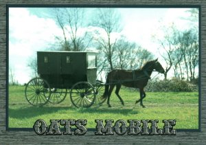 VINTAGE CONTINENTAL SIZE POSTCAR THE OATS MOBILE