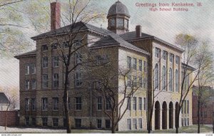 KANKAKEE, Illinois, 1900-1910's; High School Building