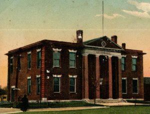 Great Bend Kans. Kansas City Hall Vintage Standard View Postcard