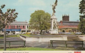 Staffordshire Postcard - Memorial Gardens, Burton On Trent RS22986
