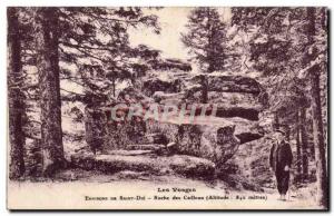 Old Postcard The Vosges Saint Die Roche Pebbles