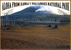 Hawaii Aloha From Volcanoes National Park Showing Pu'u O'O Vent In ...