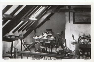 Wales Postcard - Upper Floor, Y. Gegin Fawr, Aberdaron - Real Photo - Ref 15984A