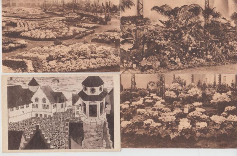 FLOWER EXPOSITION Gand 1908, 1933,1955 Belgium 42 Cartes Postales